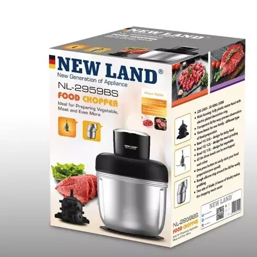 سبزی خردکن نیولند مدل NL-2959BS ظرفیت ۳ لیتر
